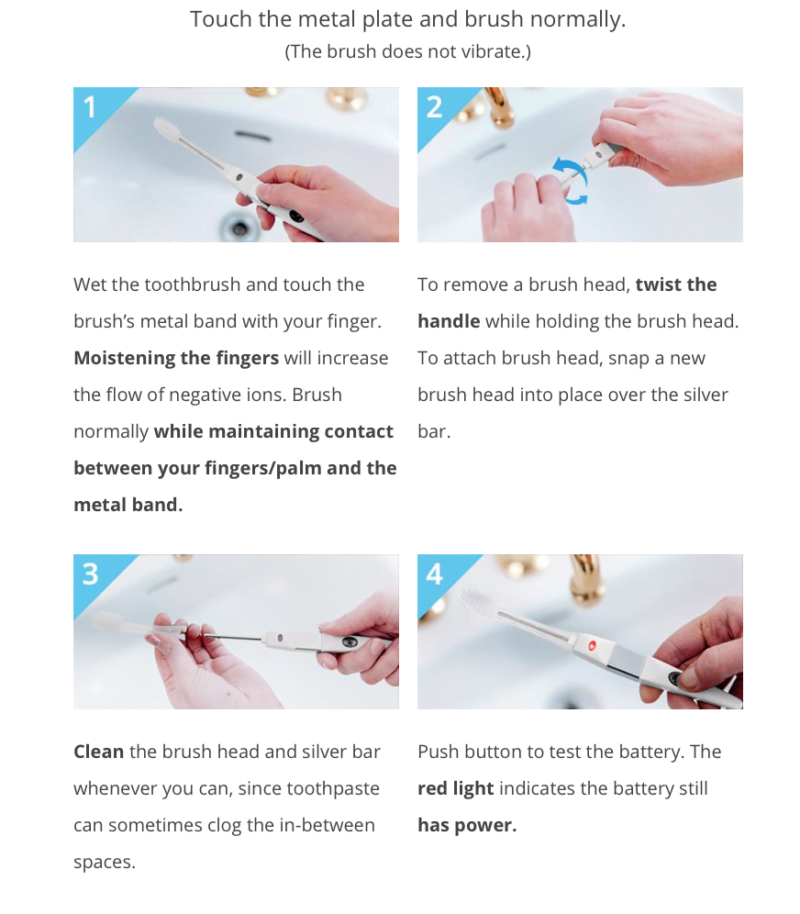 Ion Toothbrush KISS YOU Ultra Compact, Regular by Fukuba Dental La