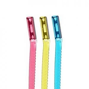 日本貝印 不鏽鋼安全修眉刀，3ct