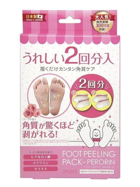 素数ペロリン  フットピーリングパック ローズ２回分