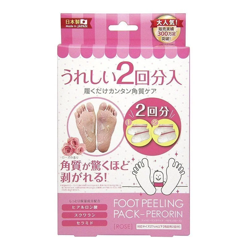 Exfoliant Foot Peeling Pack Perorin by SOSU, Rose 2 pairs