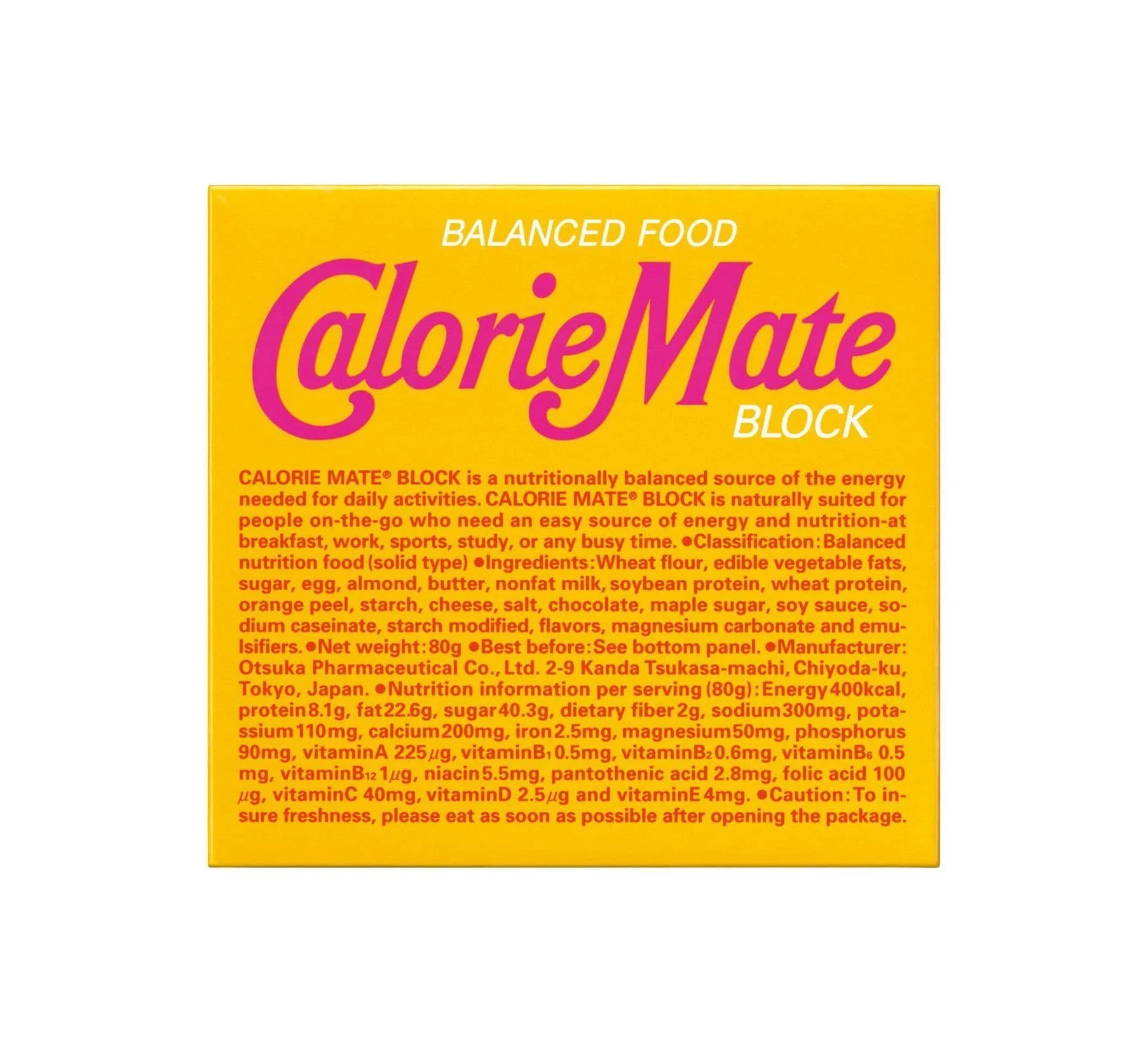 Calorie Mate Balanced Diet Food, Maple Flavor