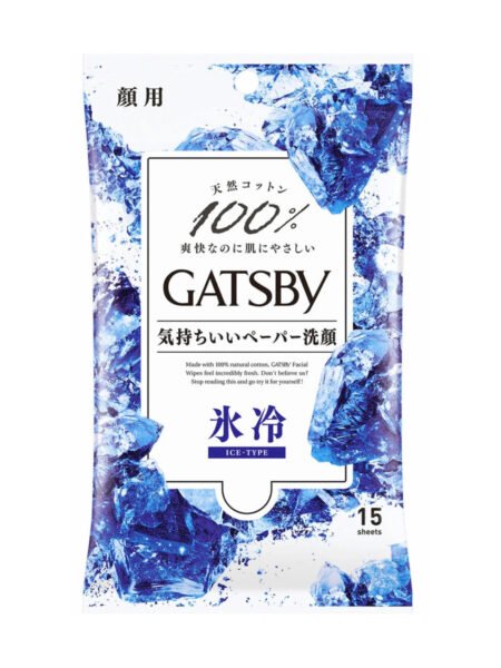 Gatsby Facial Paper, Ultra Cooling Ice Type by Mandom,  15 Sheets