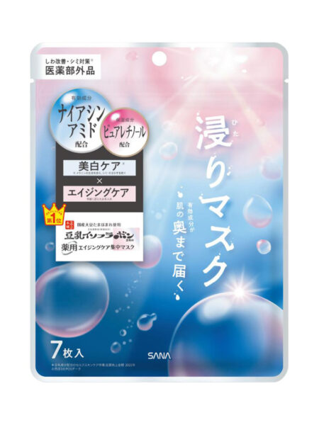 日本常盤製藥廠 SANA莎娜 豆乳美肌去皺透亮緊緻面膜, 7枚入